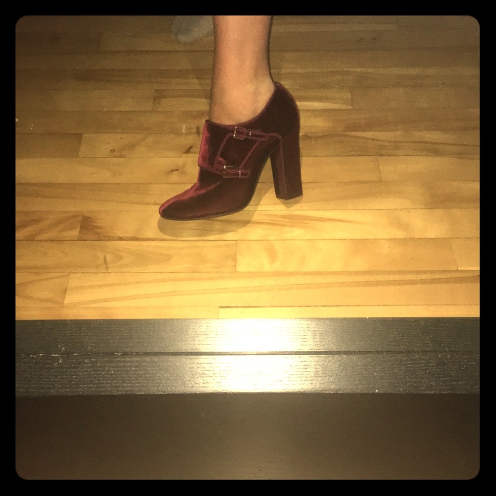 Tory Burch velvet booties
